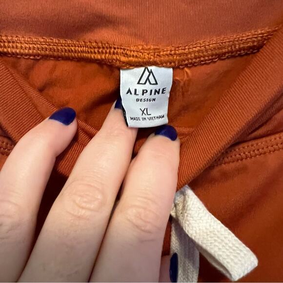 Alpine Design Field Knit Jogger Pants Burnt Orange Women's XL Outdoor Hiking - Picture 2 of 7